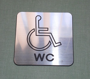 Square Disabled Door Sign FREE Postage